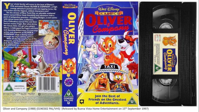 Tecknat Barn Svenska:Oliver och Gänget (1988 Disney Videos AB) VHSRIPPEN (Svenska) Trailer