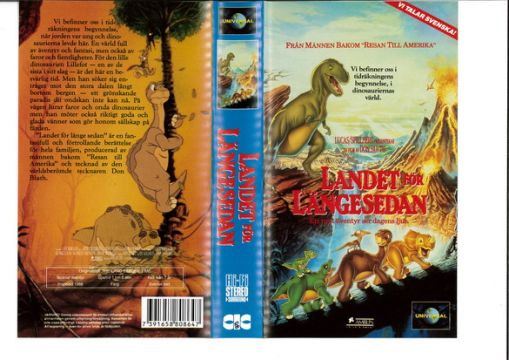 Tecknat Barn Svenska:Landet För Längesedan Filmer (1988-1998) VHSRIPPEN (Engleska) Biotrailer (3D)
